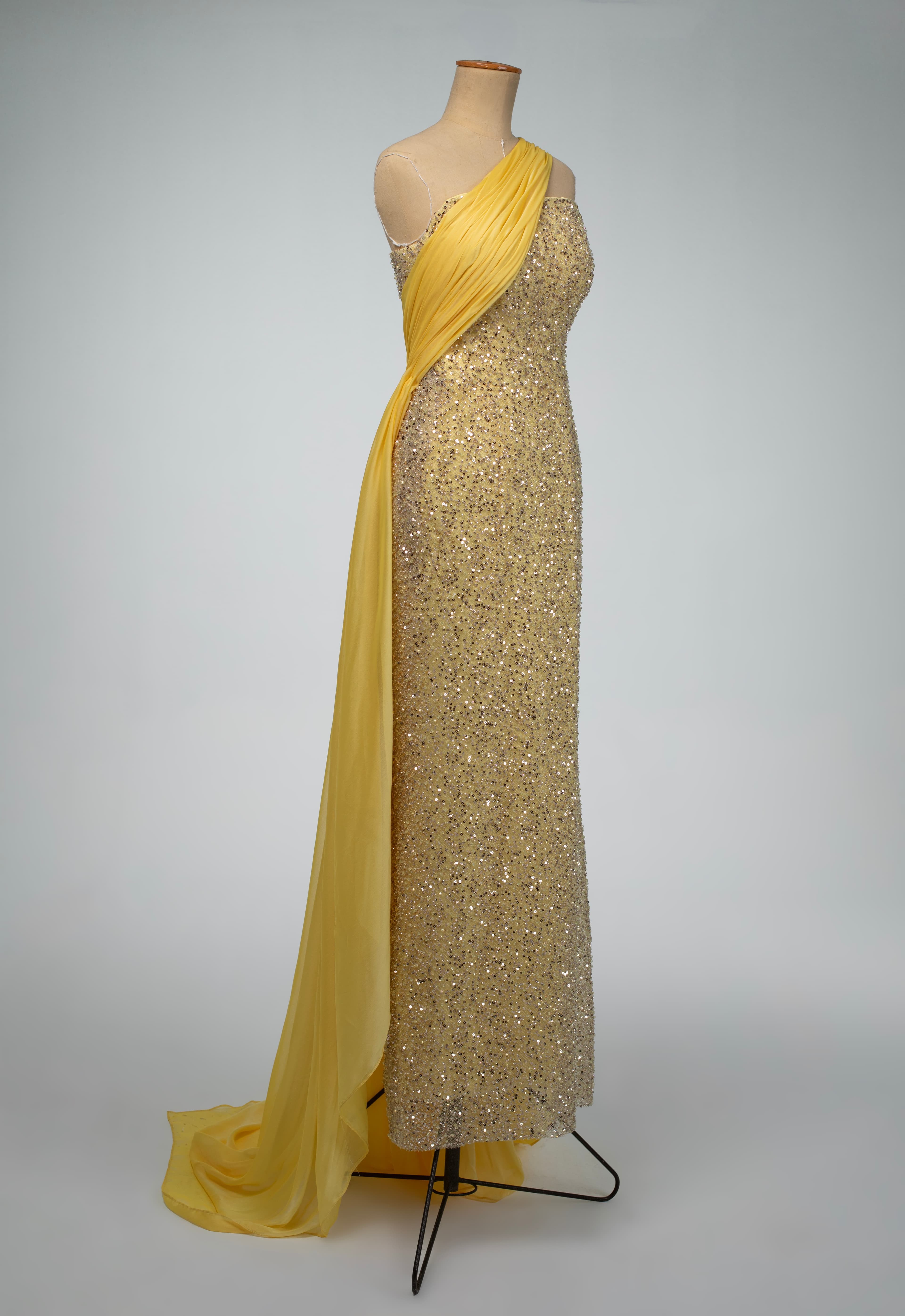 Sunlit Grace Draped Gown image 1