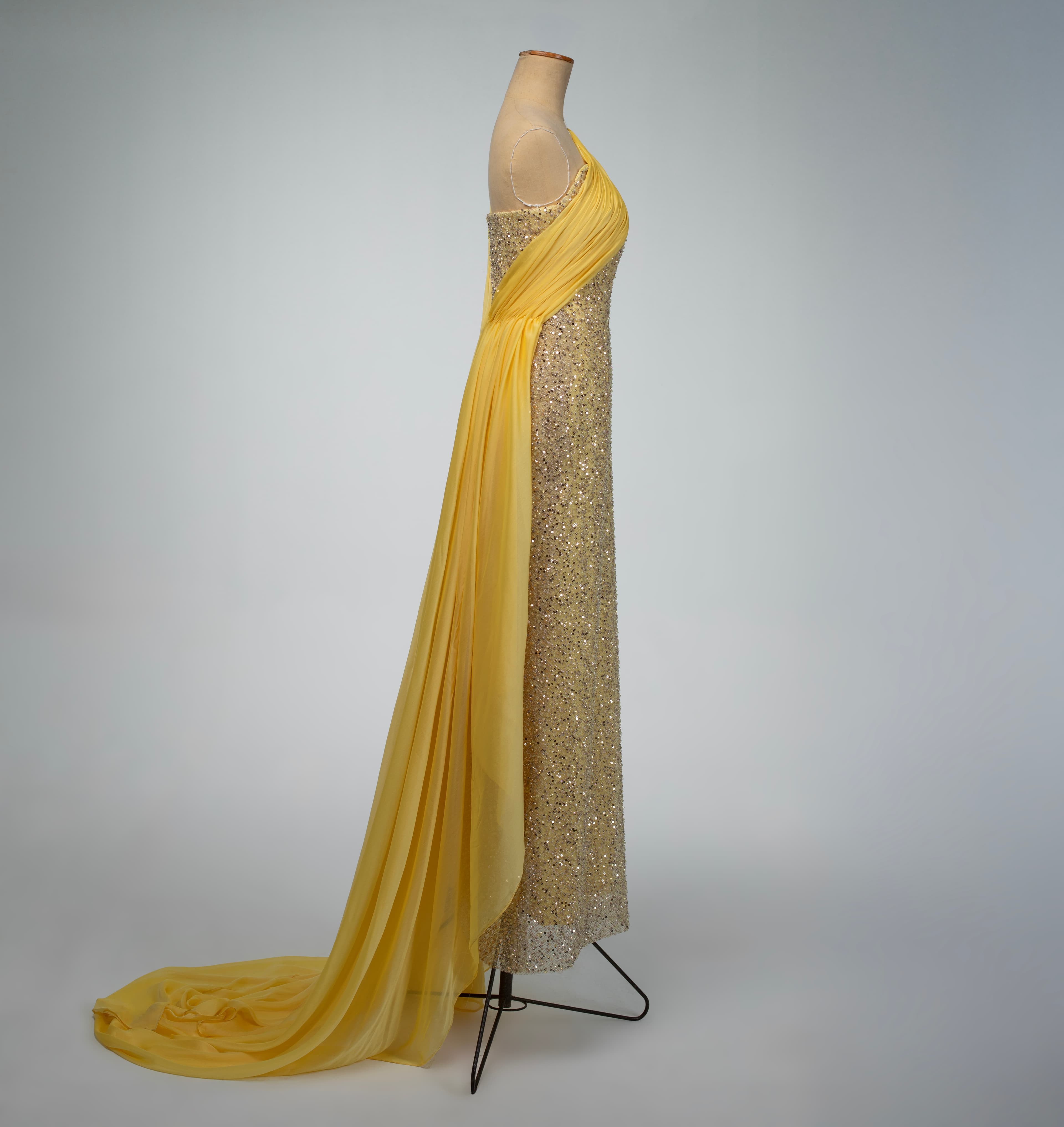 Sunlit Grace Draped Gown image 2
