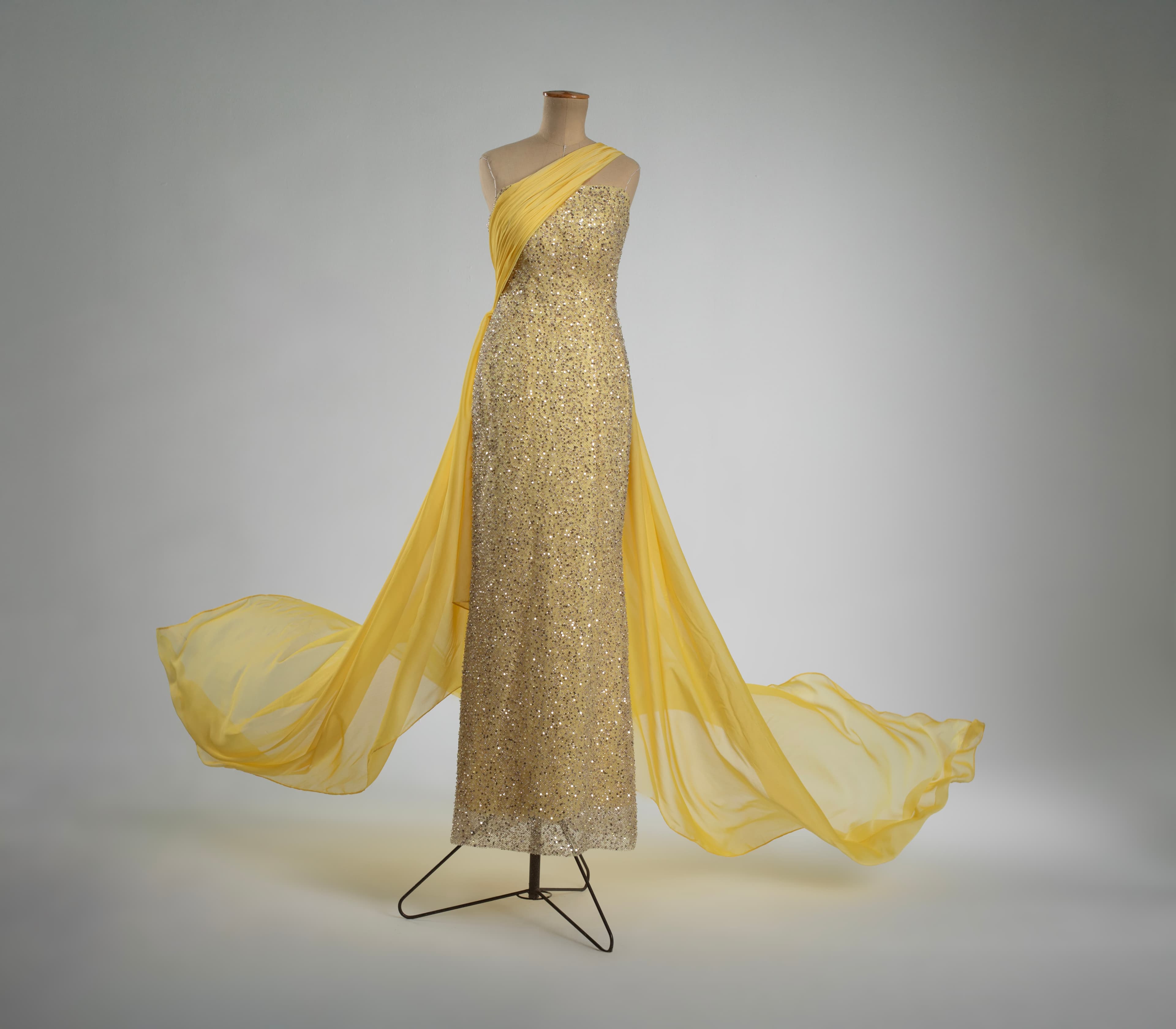 Sunlit Grace Draped Gown image 3