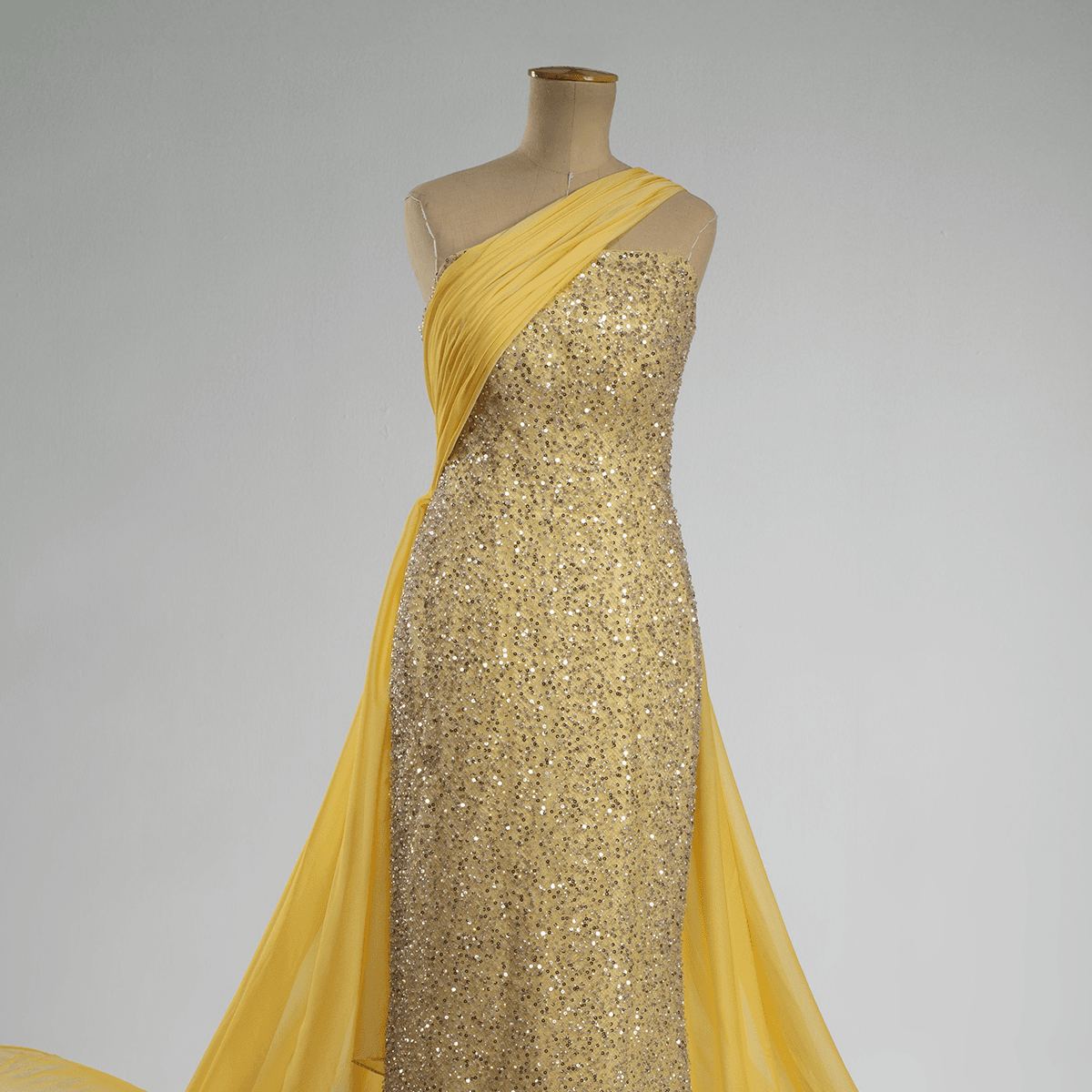 Sunlit Grace Draped Gown hero image